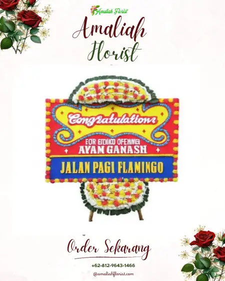 Sewa Papan Bunga Bastiong Karance